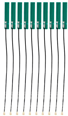 Baxnore Professional 3DBi Full Band PCB Antenna High Gain BT Internal Antenna with Stable Signal for Smart Home Monitoring and IoT Devices 10Pcs Pack