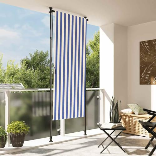 Toldo exterior fácil de montar para pérgola como estor exterior con manivela para balcón y terraza con revestimiento de PU y privacidad, estor exterior con ajustable