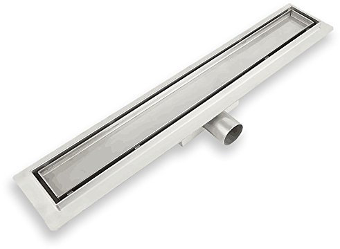 Elbe Canaleta de ducha 90cm Piso lineal de ducha Inserto de drenaje de acero inoxidable Piso de baño Piso lineal Invisible Ducha rectangular Canal de drenaje RN-090B