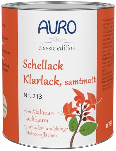 AURO Schellack-Klarlack Sammatt - Nr. 213