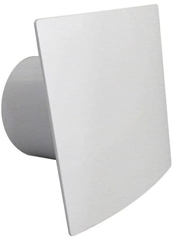 AirTech-UK Bathroom Extractor Fan 100mm / 4 White Front Panel Modern Ventilation Shower Standard
