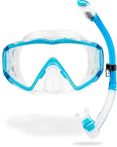 Cressi Pano 3 & Supenova Dry Combo, Translucent Aquamarine