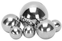 Posi 6er Set Edelstahl Kugeln silberfarben Deko Kugeln Metallkugeln Teichkugeln Dekokugeln Gartenkugeln