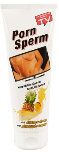 Orion Porn Sperm Pineapple Gleitmittel, Milchig, 250 ml | Milchiges Gel auf Wasserbasis, fett- und ölfrei, leicht abwaschbar, exotischer Duft nach Ananas und Vanille