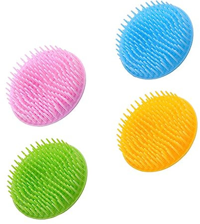 Beaupretty Kopfhautmassagekamm 4 Stück Handheld Haarwaschbürste Aus Langlebigem Material Ergonomisch Für Sanfte Massage Beim Haarewaschen Hautnah Für Erwachsene