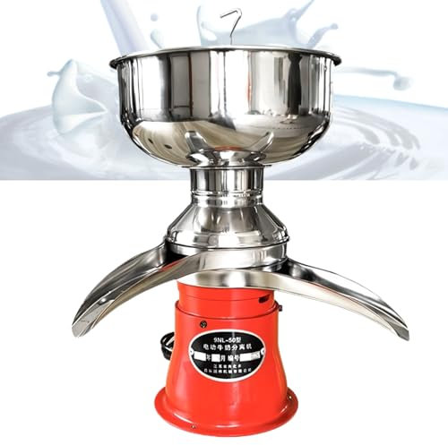 LFfwynog Milk Skimmer, Cream Centrifugal Separator Electric Turning Raw or Whole Milk into Cream and Skim Milk