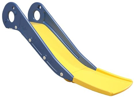 HGZLQKD Couch Slide for Kids,Children Slide Climber,Non Slip,Simple Playground Slide Stable Lightweight for Indoor Bed Bedroom Couch, Extended length blue