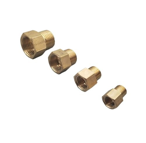 MEXEWORD Adaptador de conversión de manómetro neumático con Rosca M10x1 M14x1,5 M16x1,5 M18x1,5 M20x1,5 1/8'' 1/4'' 3/8'' 1/2''(02-M14x1.5)