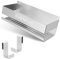 SVENTUS Estantería Baño sin Taladro + Dos Ganchos de Alta Resistencia - Organizador Ducha Adhesivo – Baldas Pared sin Agujeros – Accesorios Modernos para Organizar y Decorar Estanterías (Plateado)