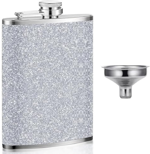 8oz Hip Flask, Hip Flasks for Men, Flask Alcohol, Suitable Hip Flasks for Both Men and Women,Suitable for Barbecuing, Hiking, Cycling, and Parties (Contains A Funnel)