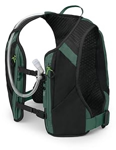 Osprey Escapist Velocity 6L Bike Vest Hydration Backpack with Hydrualics Reservoir, Tundra Green, L/XL, Tundra Green, L/XL, Bike Hydration Vest