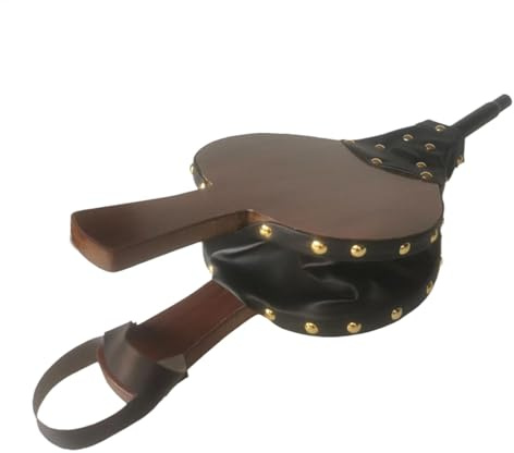 Vedeldad spisblåsare, grillblåsare, manuell trägrillfläkt, bärbar handblåsare grilltillbehör med hängande design, eldstadsredskap, utomhusbälg