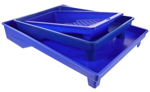 POPETPOP 3pezzi Vassoi Per Pittura Parete Trays Plastica Resistente Per Miscelazione Colori Strumenti Pratici Per Decorazioni Murali