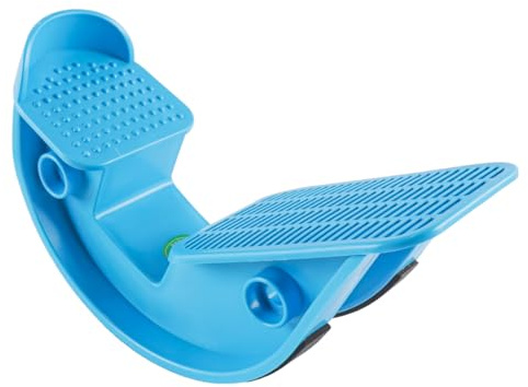 Orivin Tabla de estiramiento de tobillos con balancín para tendinitis de Aquiles, estiramiento muscular, yoga, fitness, deporte, masaje con pedal (azul)