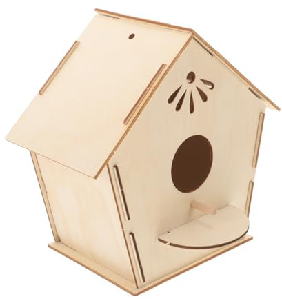 TOYANDONA DIY Unbemaltes Vogelhaus Bausatz für Holz Vogelhaus Bastelset Malen Kreatives für Jungen und Mädchen für Gartenprojekte und