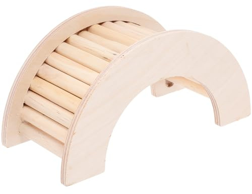 Abaodam Échelle Bois pour Hamster Multifonction Escalade pour Petits Animaux Échelle Intérieur Pratique et Sécurisée pour Cages de Cobayes Gerbils et Souris