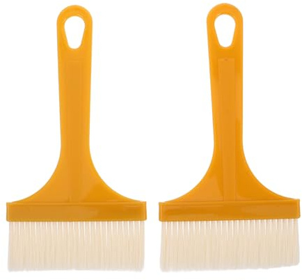 TOVINANNA Pincel para Barbacoa y Repostería 2 Piezas Resistente al Calor Cerdas Firmes Que No Se Desprenden Tamaño Grande 18X9 CM Utensilio Multifuncional para Cocinar Hornear y Untar