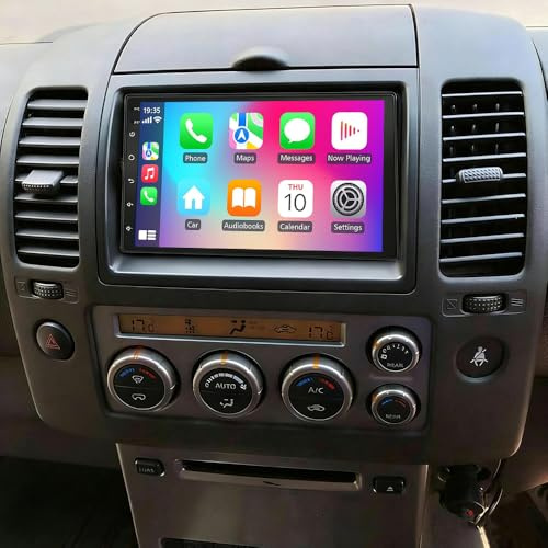 2+64G Autoradio für Nissan Pathfinder 2005-2010 Head Unit Android 14 GPS Navi mit Wireless Carplay Android Auto 7Touch Screen Bluetooth Wifi FM RDS SWC Split Screen Rückfahrkamera Mirror Link