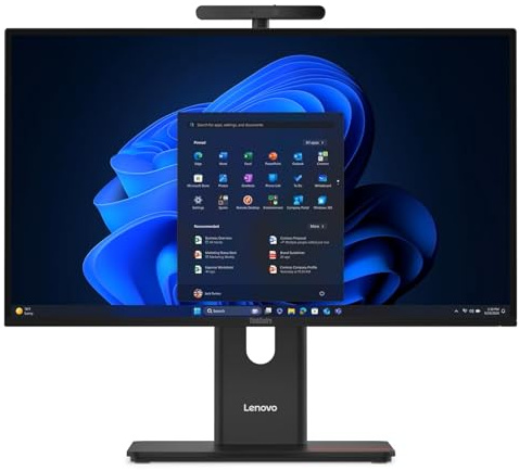 Lenovo ThinkCentre M90a Gen 6 All-in-One with 27″ QHD (2560x1440) 120Hz Non-Touch Display, Intel Core Ultra 7 265 vPro Processor, 64GB DDR5-5600MT, 1TB SSD, Wi-Fi 7, UltraFlex Stand, Windows 11 Pro