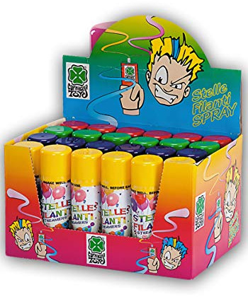 07215 Bombe à fil serpentin - Couleurs assorties - 83 ml- En présentoir