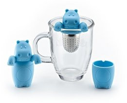 Tee-Ei Andrew Edelstahl, Silikon, in Geschenkbox Ø ca. 5 cm