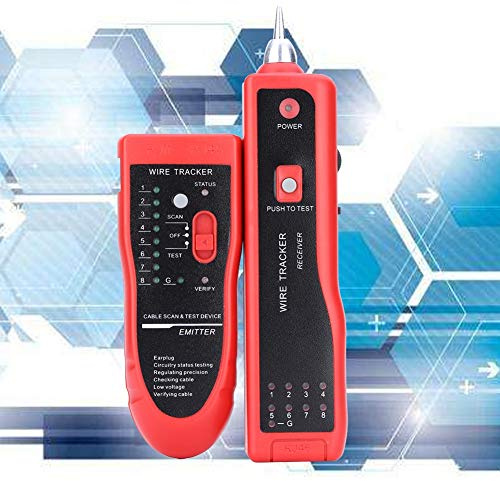 Cable Tester Cable Cable Tracker, Cable de Red Auto Cable Tester Auto Network Cable Detector, Industria UTP STP RJ45 RJ11