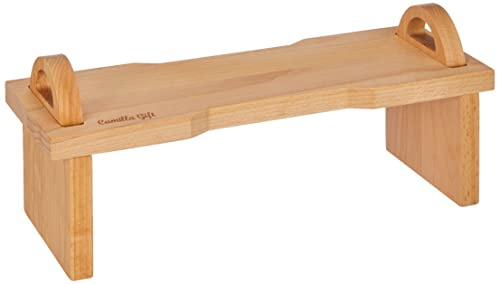 Fackelmann Camilla Gift Tagliere Vassoio Alzatina da portata in Legno di Faggio 40x16cm, Scomponibile in 3 parti, con Manici per agevolare il servizio removibili e salvaspazio