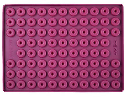 Collory Medium Donut (2,8cm) Silikon Backform für Hundekekse & Hundeleckerlis, Pralinenform, Schokoladenform, Antihaftend und Lebensmittelecht (BPA-Frei)