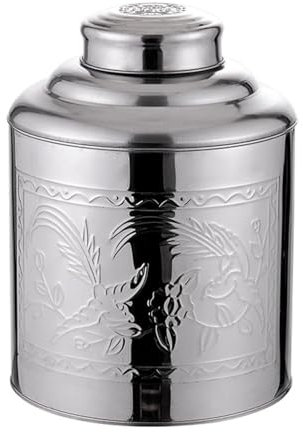 Housoutil De Té Lata De Almacenamiento De Acero Inoxidable Contenedores De Té Bote De Decorativo Caja De Lata Botella De Condimento De Te Envase Familiar Tarro De Frutos Secos