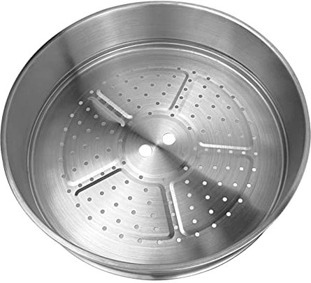 Gralara Pentola a Vapore in Acciaio Inossidabile per Cottura Sana di Verdure e Pesce, 28 cm