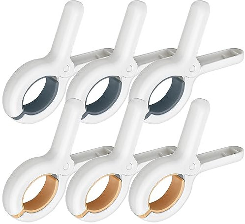 Kleemeiero 6 Stück Große Klammern Wäscheklammern Handtuchklammern für Strandliegen Winddichte Strandtuch Clip Handtücher Towel Clips Winddicht Klammern für Strand Pool Tägliche Wäsche (2 Grün)