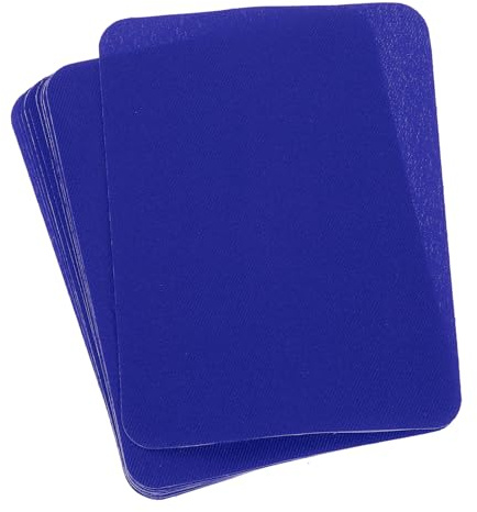 QUARKZMAN 10 Stück Flicken zum Aufbügeln, 125mm Selbstklebende Stoff Reparatur, Aufbügelflicken Patches zum Aufbügeln für Jeans, Sofa, Kleidung (Königsblau)