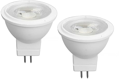 Pomya MR11 LED Light Bulb, GU4 Double Pin MR11 LED Landscape Light Bulbs, 3W Spotlight Light Bulbs, GU4 Bi-Pin Base for Indoor Outdoor Accent Lights, Track Lights, Landscape, 2Pcs(White Lighting)