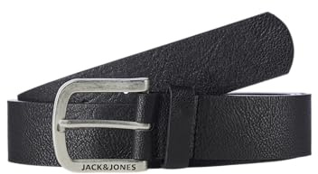 JACK&JONES PLUS Cintura da uomo Jacharry PLS, nero, 115, Nero, 115 cm