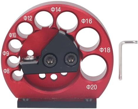 Verstellbarer Dübelmacher, 8 bis 20 mm Dübelschneider Adjustable Dowel Making kit 8-Loch-Dübelmachervorrichtung Dübelschneiderplatte für die Holzbearbeitung