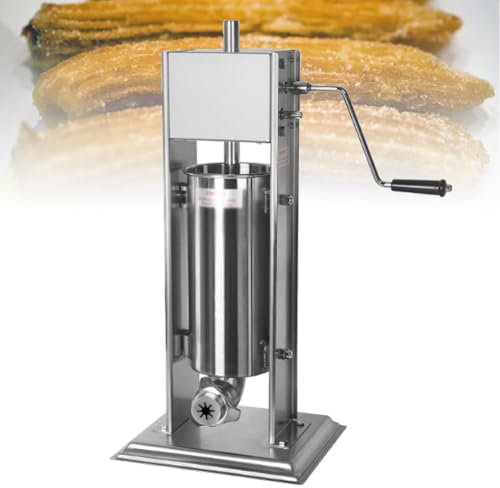 Manual Churro Maker Machine, Commercial Latin Fruit Churro Jam Filling Machine, Stainless Steel Vertical Spanish Churros Filling Machine, for Kitchen Restaurant