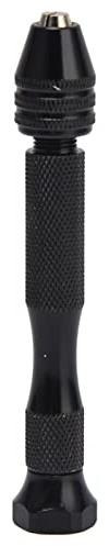 Taladro Helicoidal Manual, Herramienta de Tornillo de Banco Taladro Manual Mini Modelo Punzonado Rango de Sujeción de 0,3 a 3,4 Mm Superficie Lisa Negra