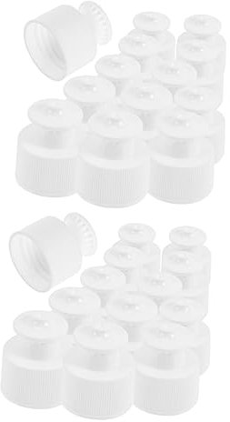 Mipcase 80pcs Wide Mouth Travel Water Bottle Leakproof Push Pull Screw Caps Reusable Sports Bottle Lid Pe Material and Easy to Use