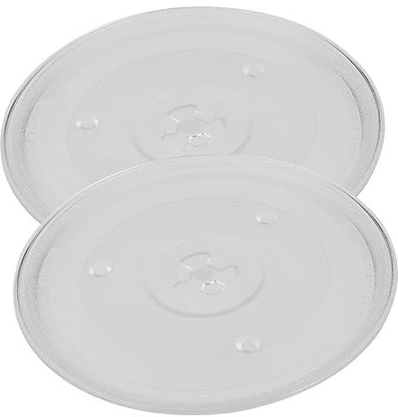 OKUMEYR 2stücke Glasdrehteller Für Mikrowelle Ersatz-mikrowellentablett Aus Kompatibel Für Mikrowellenherd Kochteller Für Backofen