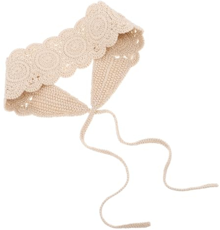 LIFKOME Gestrickte Häkel-stirnbänder Für Damen, Spitzen-haarschal, Boho-kopfbedeckungen, Sommer-baumwoll-bandanas, Blumen-haar-accessoires Für Frauen