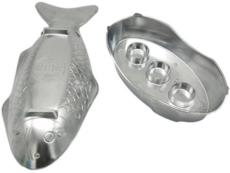 Gacqpli Fiskplatta tabletter – grillad fiskbricka med ugn, varm-pot-set av aluminium i thailändsk stil, serveringsbrickor av metall i fiskplattform