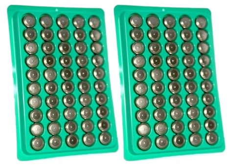 HINAYOSAN 50/100/150 Stück LR44 AG13 140 mAh Knopfzelle L1154 357 SR44 1,5 V Alkaline Knopfbatterien geeignet für Uhren