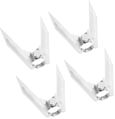 PRETYZOOM Fourchettes à Rôtisserie Lot de 4 Design Rotatif Compatible Four Domestique en Acier Inoxydable Argentées Accessoires Essentiels pour Barbecue et Cuisson Uniforme de Viande