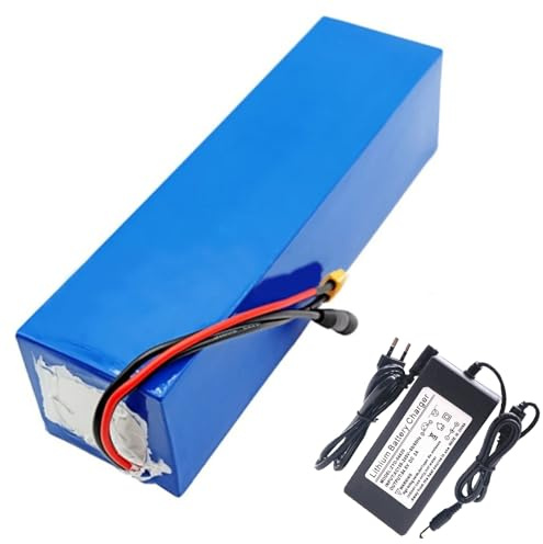 GNIUBBDB 48V 20Ah E-Bike Batería de Iones de Litio con 54.6V 2A Cargador 13S3P Bicicleta Eléctrica Scooter Batería incorporada BMS para 250W 300W 350W 500W 750W 1000W Motor XT60 Plug