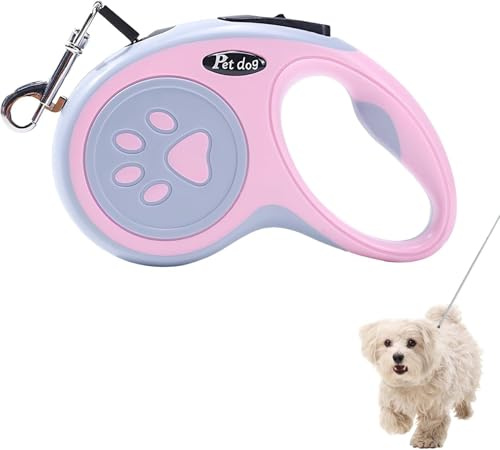 Hundeleine Einziehbar Kleine Hunde,Einziehbare Leine Für Kleine Und Große Hunde Mit Bequemen, Leine,Katzenleine,Hundeleine,Reflektierenden, Stabilen Und Verstellbaren Griffen