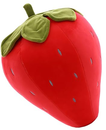 Genérico Peluche Fresa, Cojines Rellenos De Fresa, Juguete de Peluche Suave para Decoración del Hogar en Habitación Infantil, Regalo para San Valentín, Pascua y Cumpleaños