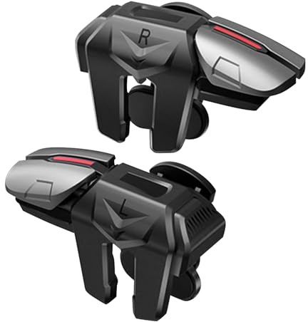 Déclencheur De Contrôleur De Jeu – 2 Contrôleurs De Jeu Mobiles Sensibles, Montage De Téléphone Stable, Joysticks De Téléphone Intelligent Pour Les Amateurs De Jeux | Conception Réversible Parfaite Po
