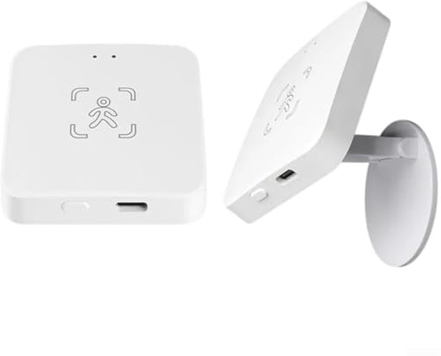 Spelonify Détecteur de présence humaine et de mouvement ZIGBEE WiFi avec technologie d'onde millimétrique et détection de lumière environnementale (B)