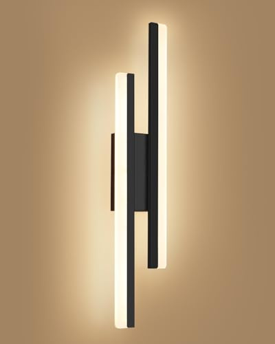 Oraymin LED Wandleuchte 12W, 40cm Modern Wandlampe, 3000K Warmweiß LED Lampe, 1450LM Indirekte Beleuchtung für Schlafzimmer, Wohnzimmer, Flur, Treppenhaus