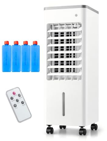 Condizionatore mobile senza evacuazione, 4 in 1 (bianco, 6L)